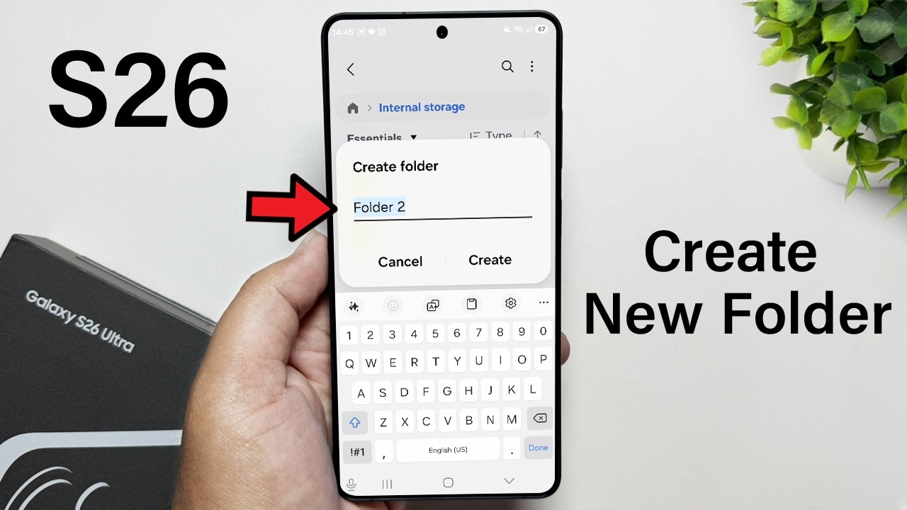 Samsung Galaxy S26 / S26+ / S26 Ultra : How to Create a NEW FOLDER In My Files