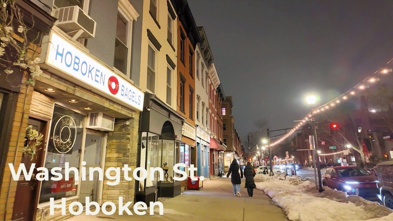 Washington Street, Hoboken NJ | Real-Time Evening Walk