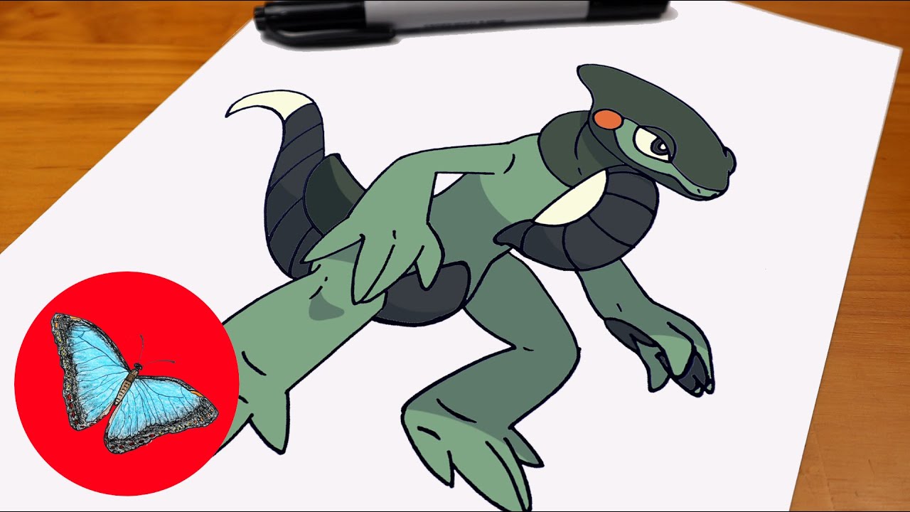 How To Draw Pokemon - Cyclizar Easy Step by Step