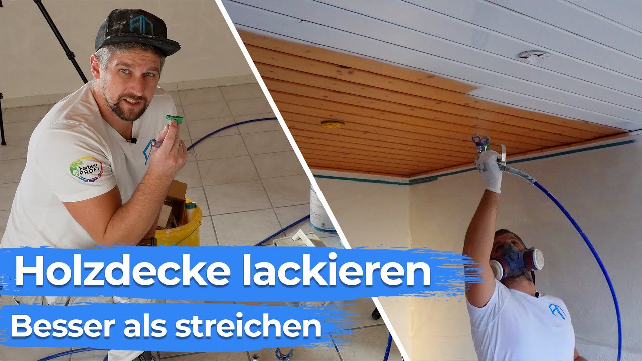 Holzdecke streichen wie ein Profi: Lackieren mit einem Airlessgerät 2023