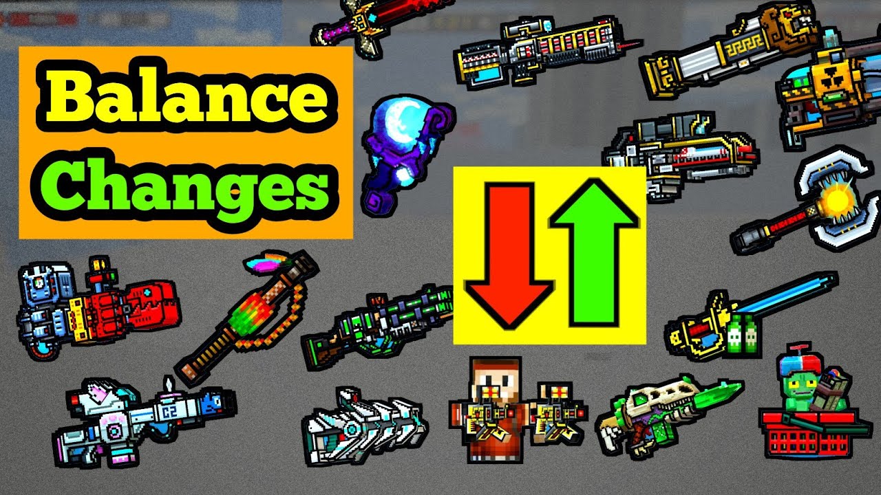 How OP Are The BUFFED Weapons? - Pixel Gun 3D