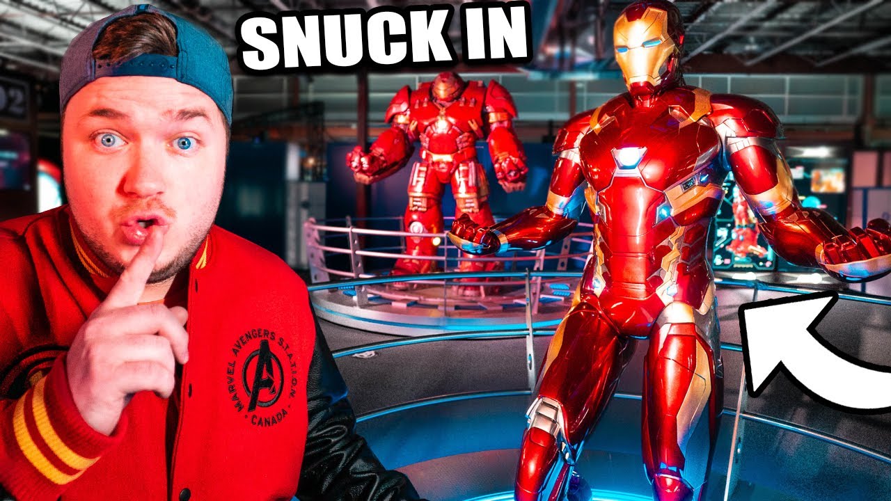 Sneaking Into Avengers Tower! 24 Hour Challenge - Iron man, Hulk & More!