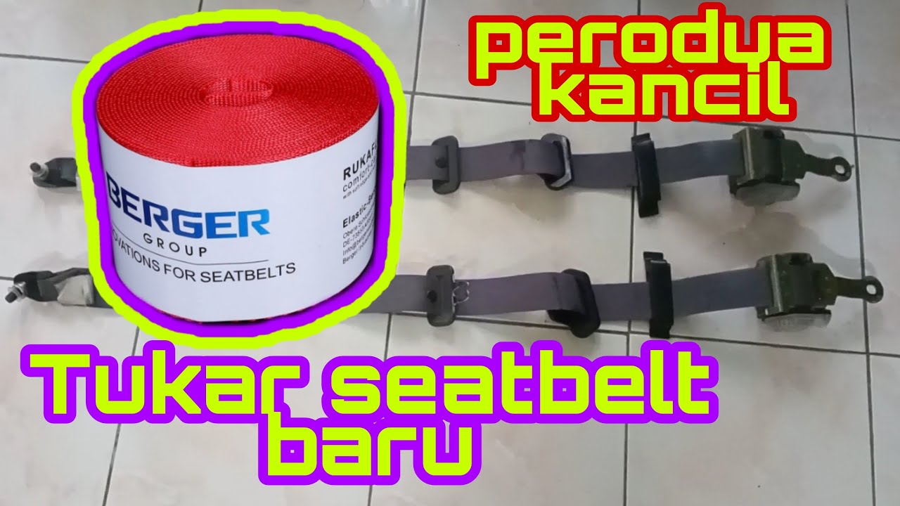 DIY tukar seatbelt kereta kancil| Project interior kereta kancil