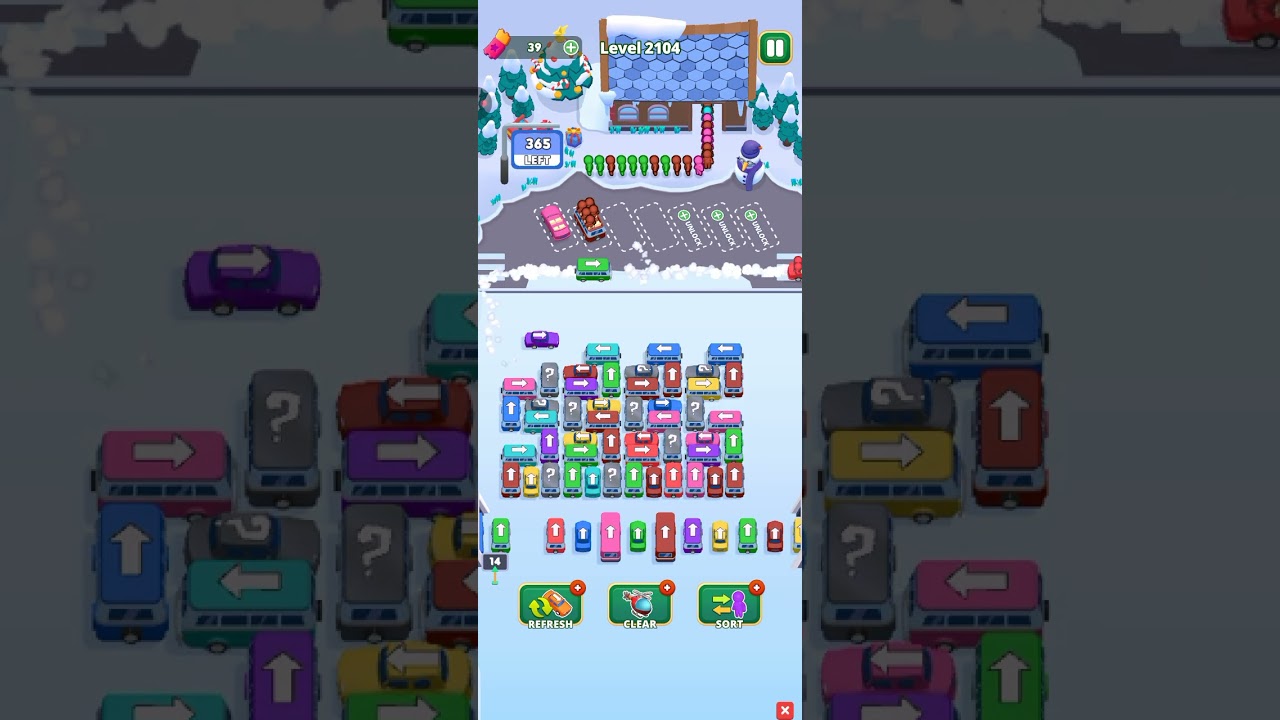 Bus Escape traffic jam 2104 level gameplay walk-through 2026
