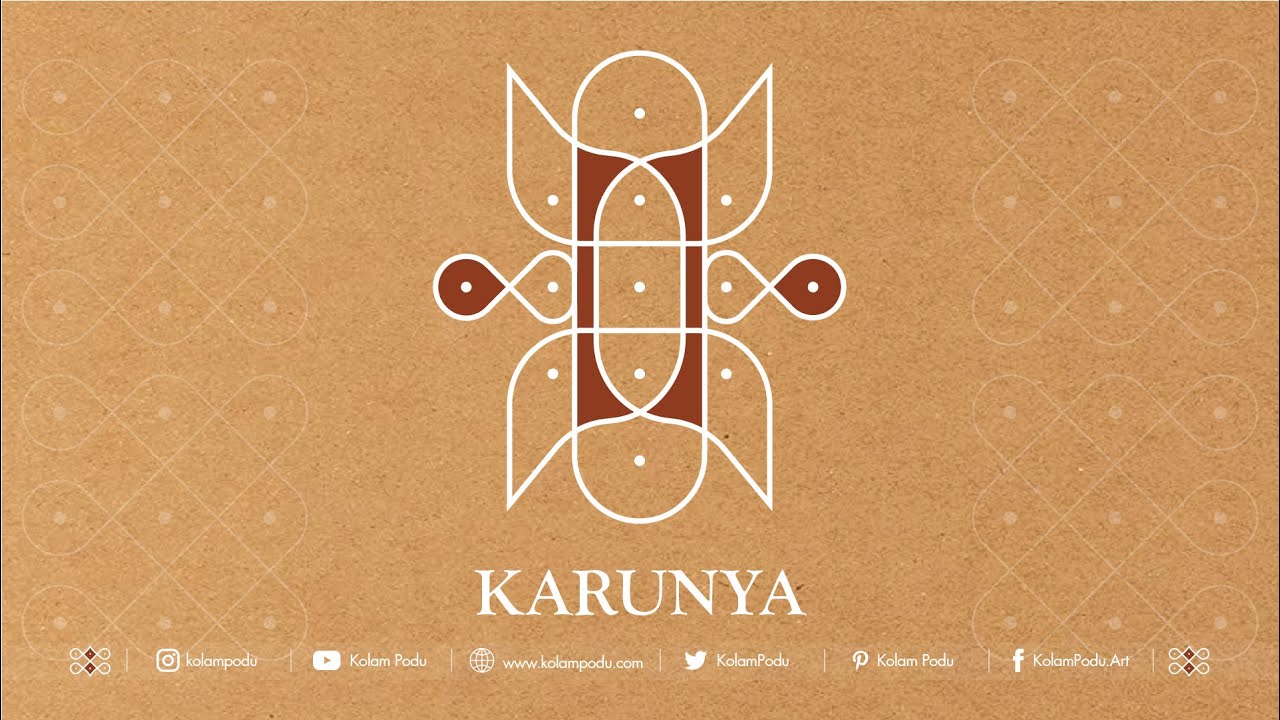 Kolam Designs | 2 minute Kolams | Karunya | Intermediate