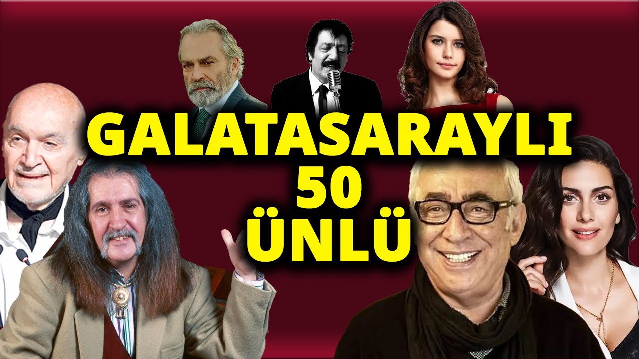 GALATASARAYLI 50 ÜNLÜ #galatasaray #gs #cimbom #1905 #süperlig #keşfet #sanat #sanatçı