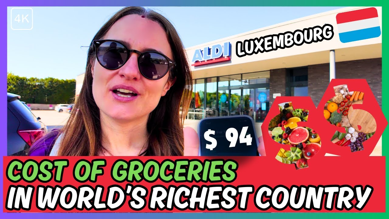 Cost of Living in Luxembourg 🇱🇺 | BUDGET Grocery Shopping at Aldi Luxembourg [4K]