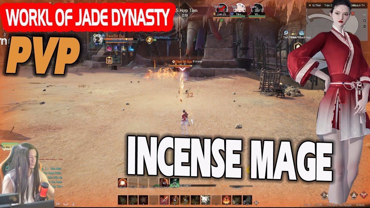 World of Jade Dynasty PVP : Incense Mage  (phần hương cốc) 1vs 3