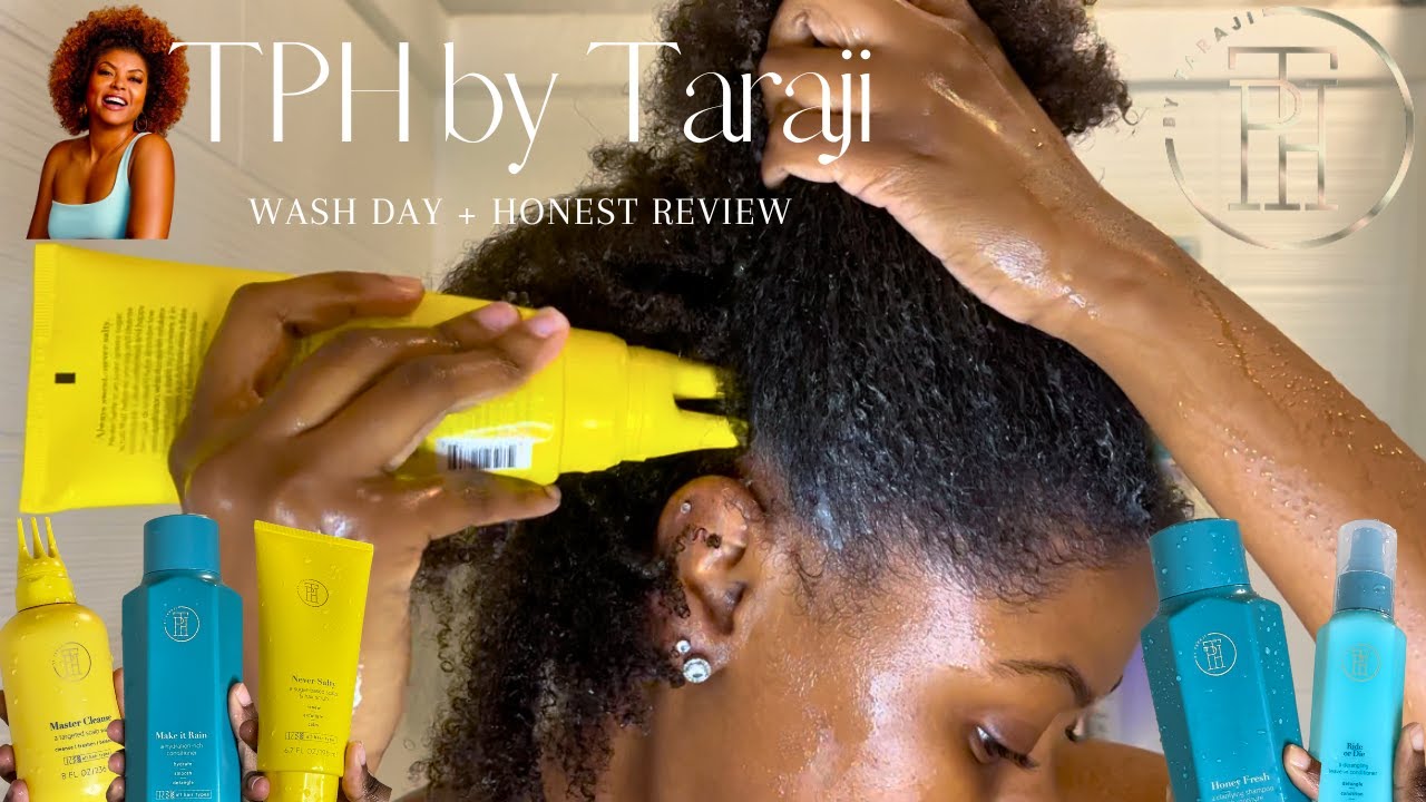 TPH by Taraji Wash Day and Honest Review | Natural Hair Wash Day