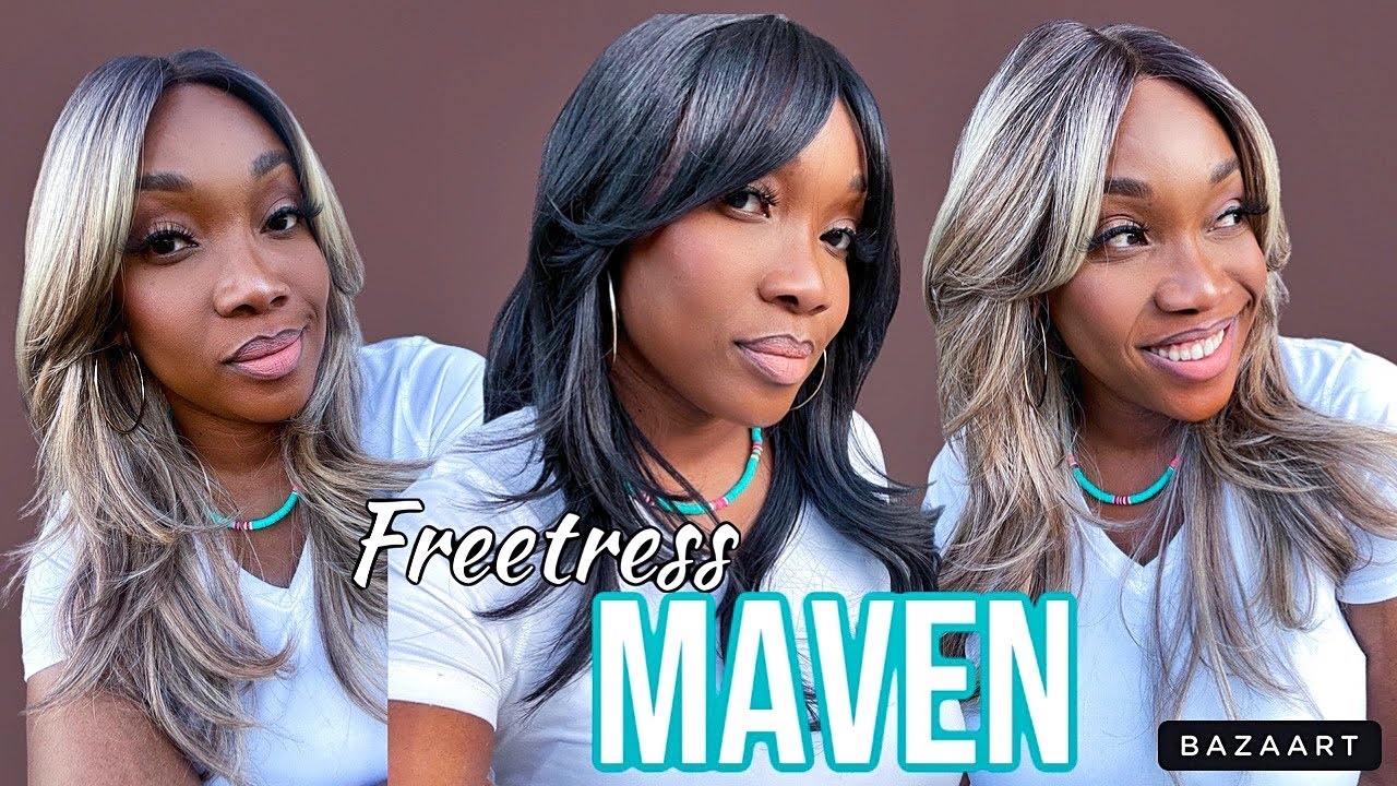 BETTER THAN FreeTress Bombshell? FreeTress Equal Curtain Bangs HD Lace Front Wig MAVEN | + WIG TIPS