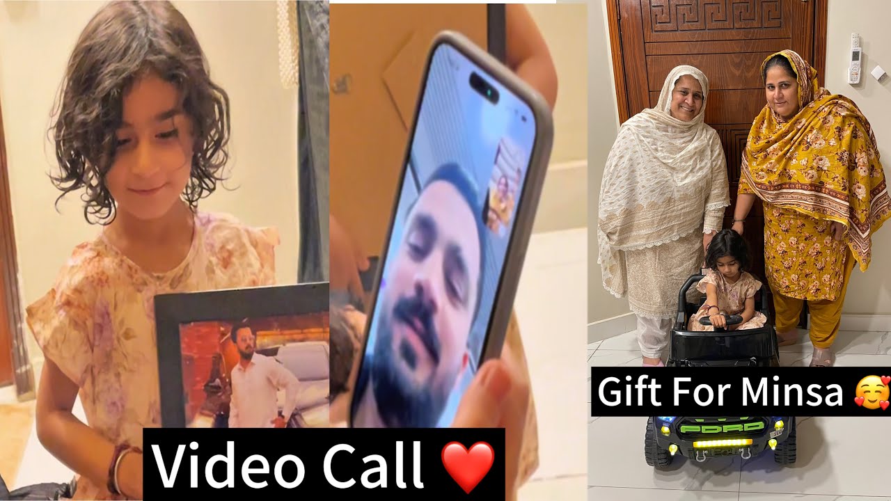 Rajab Bhai Na Minsa Sa Kya Huya Promise pora Kar Diya 🥰 || Minsa Ko Us Ka Gift  Da Diya ❤️