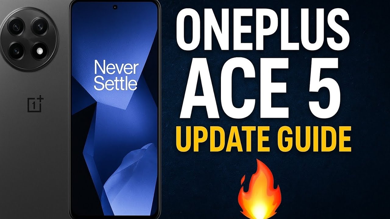 OnePlus Ace 5 Global ROM Update Guide | Safe Method Explained