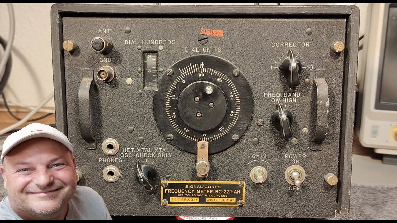 signal corps frequency meter BC-221-AH 1943 test teardown