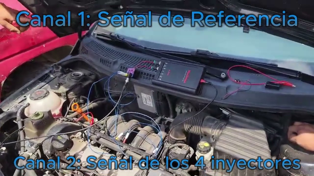 Probar varios inyectores simultáneamente con osciloscopio. Multi-inyectores icúbica
