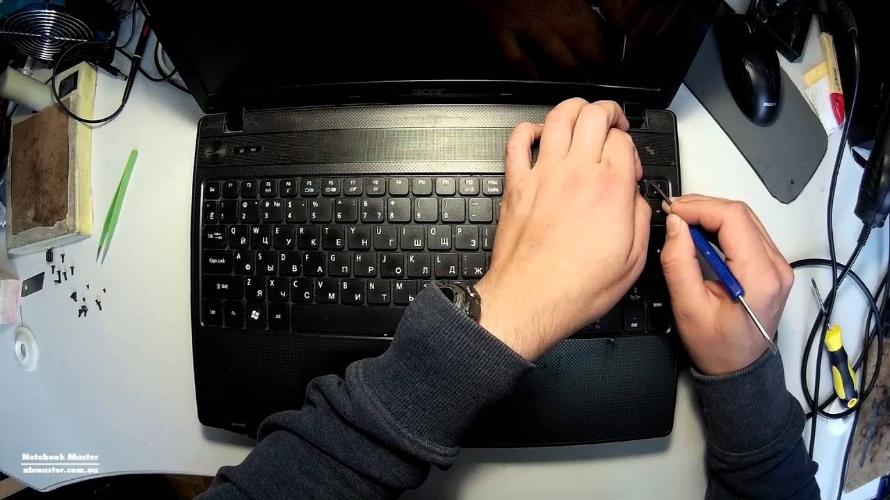 ✅  Как разобрать ноутбук - Acer 5552 для чистки от пыли