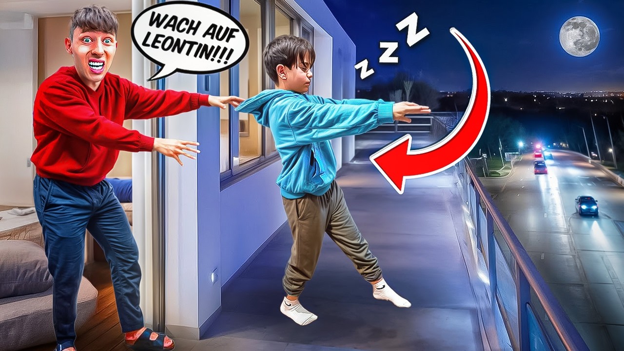 KLEINER JUNGE SCHLAFWANDELT um 3 Uhr Nachts !😱