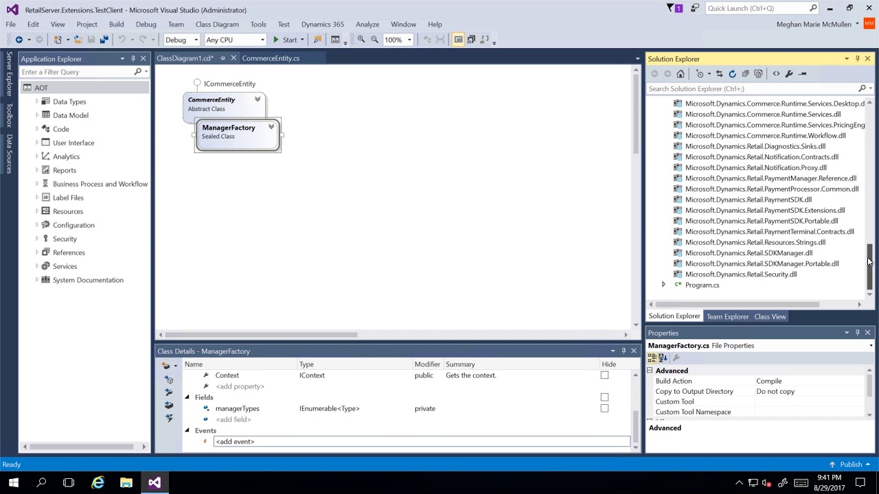 Development in Microsoft Dynamics 365 for Retail Demo: Retail SDK Test Client