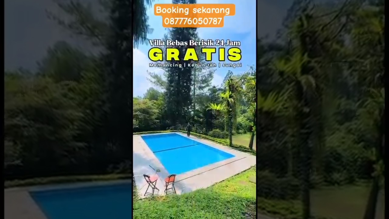 Villa lengkap ada kolam pancing ☺️👉☎️ 087776050787 #villabogor #villaviral #villamurahdicisarua