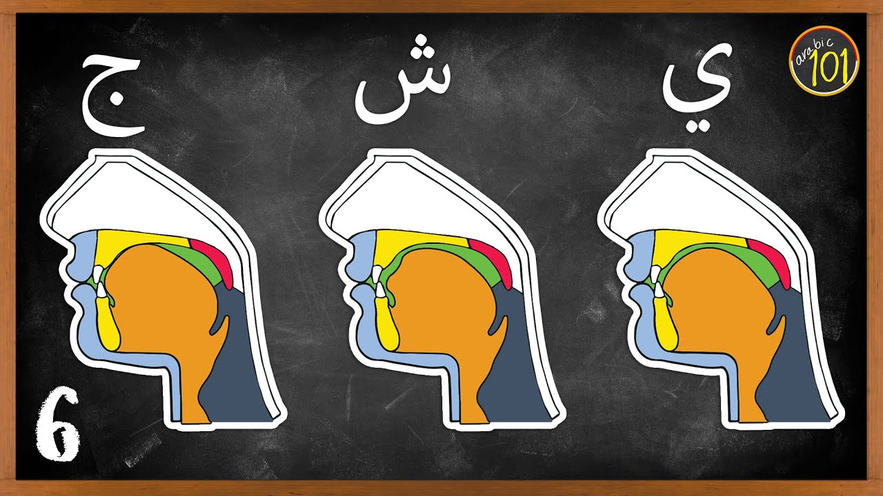 Cara mengucapkan huruf ج dan ش (Sya) | Makhaarij 6 | Arabic101Bahasa