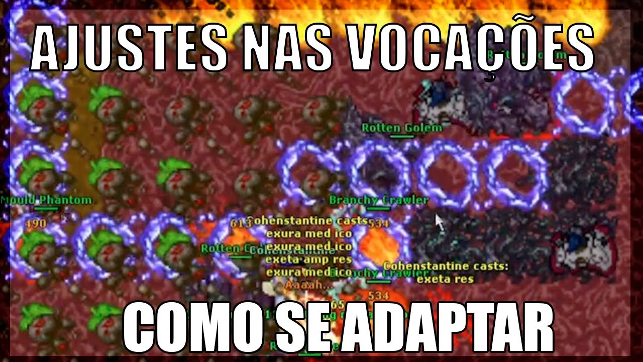 COMO SE ADAPTAR AOS AJUSTES NAS VOCAÇÕES (TIBIA 2020)