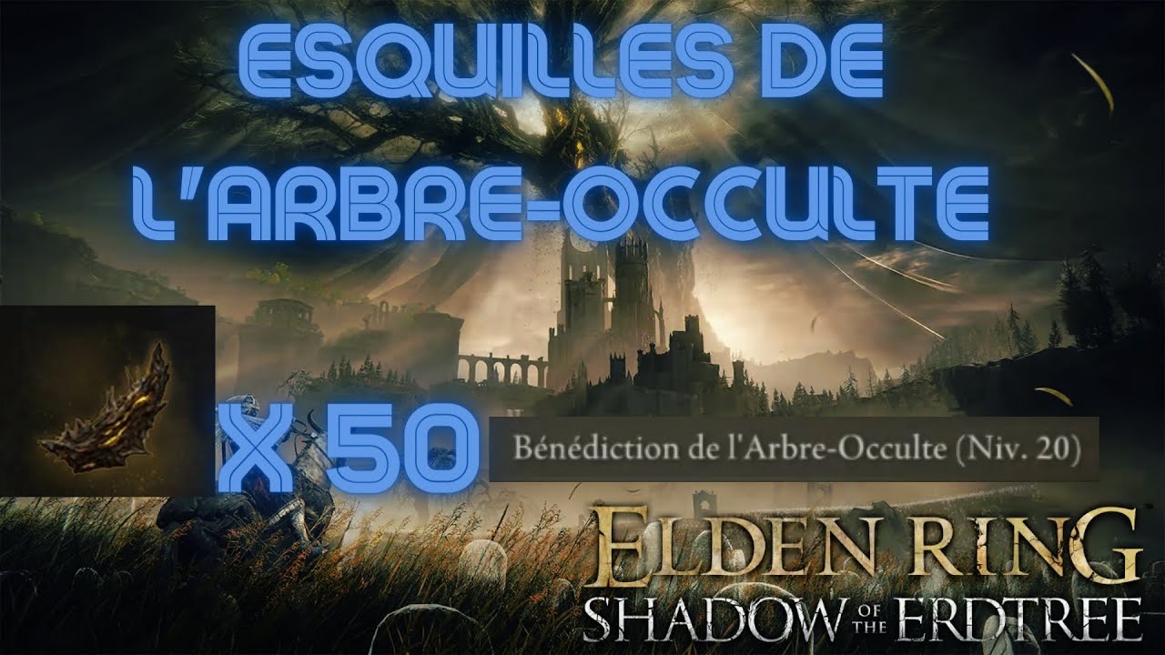 Emplacements des esquilles de l'arbres-occulte (x50) - Elden ring DLC #eldenringdlc #eldenring