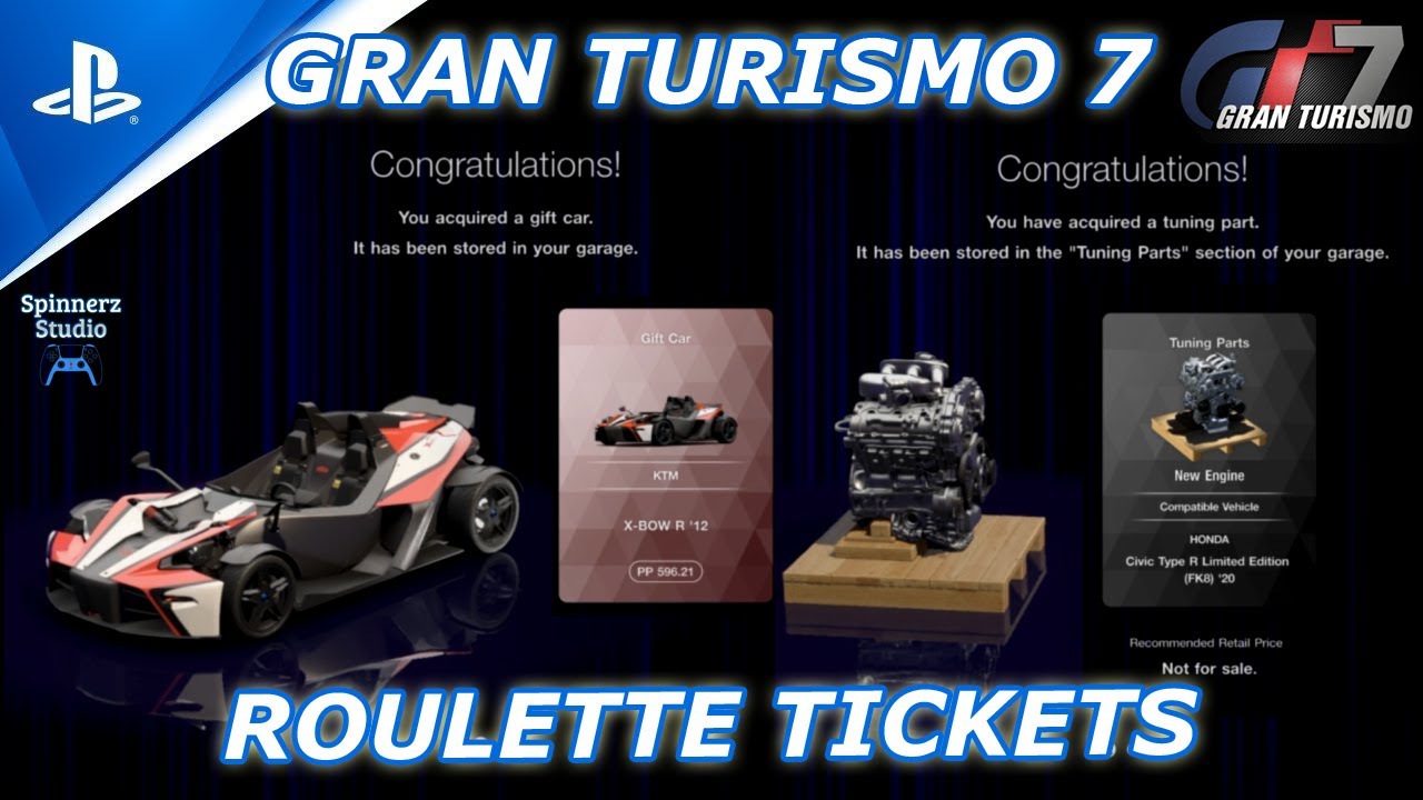 Gran Turismo 7 Roulette Tickets | GT7 Roulette Tickets | Earn X-Bow R '12