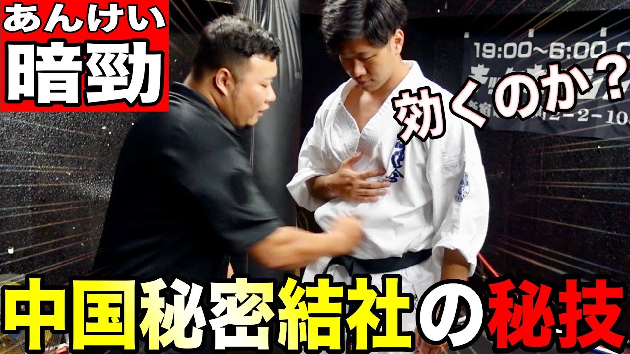 【秘技】中国秘密結社の発勁【暗勁】は本当に効くのか？