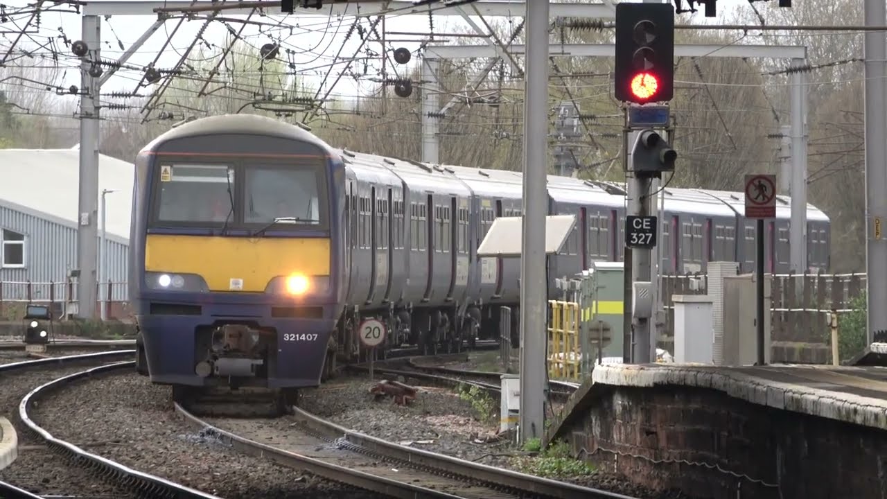April Evening at Carlisle. Mail, Intermodals, 68s, 90s 05 April 24