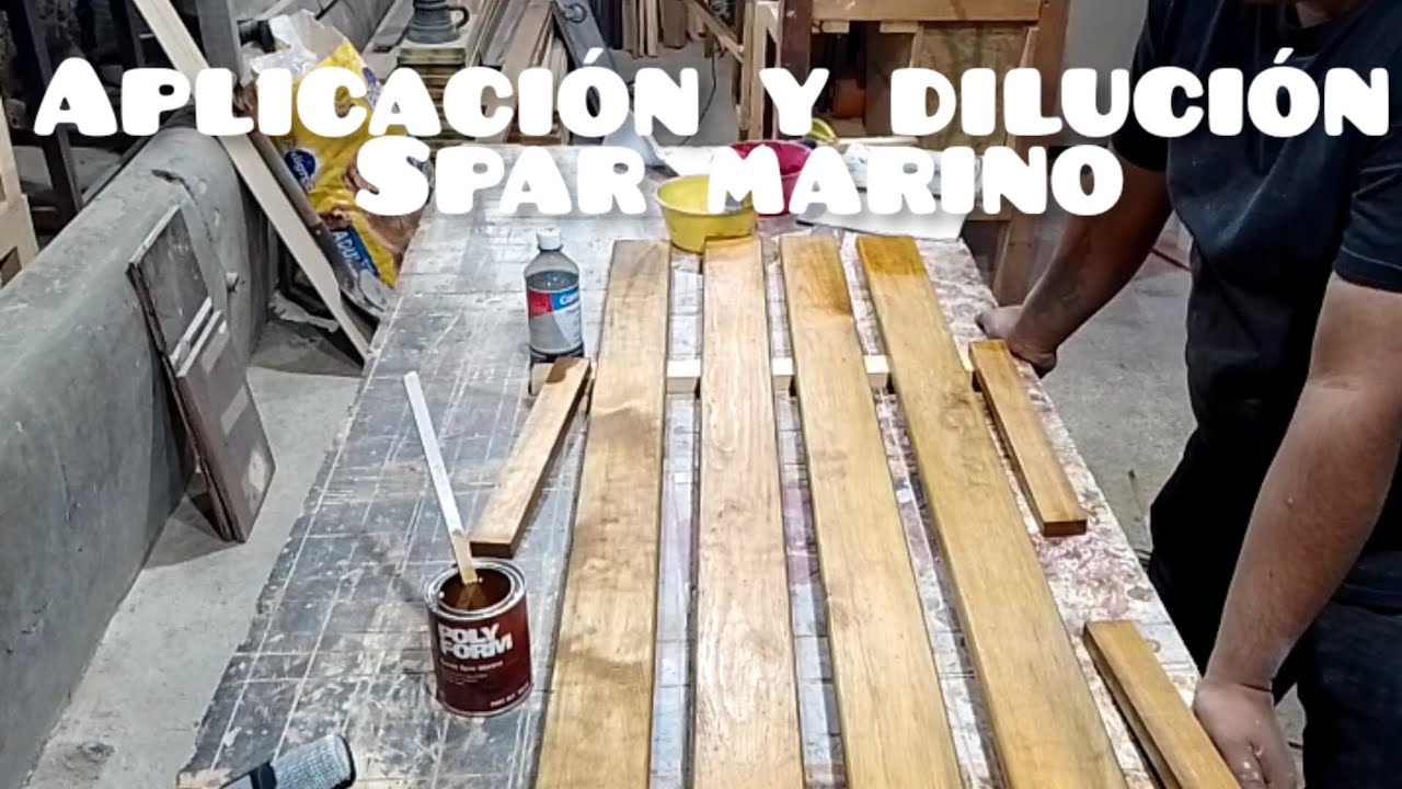 Barniz Spar Marino, aplicación y dilución.