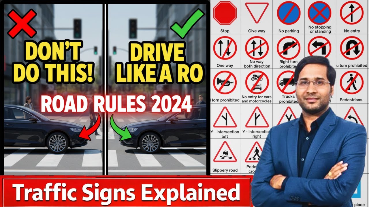 All Traffic Signs Explained | Zebra Crossing, Highway Rules & Road Safety| Must Watch 🚦| Mildcozy