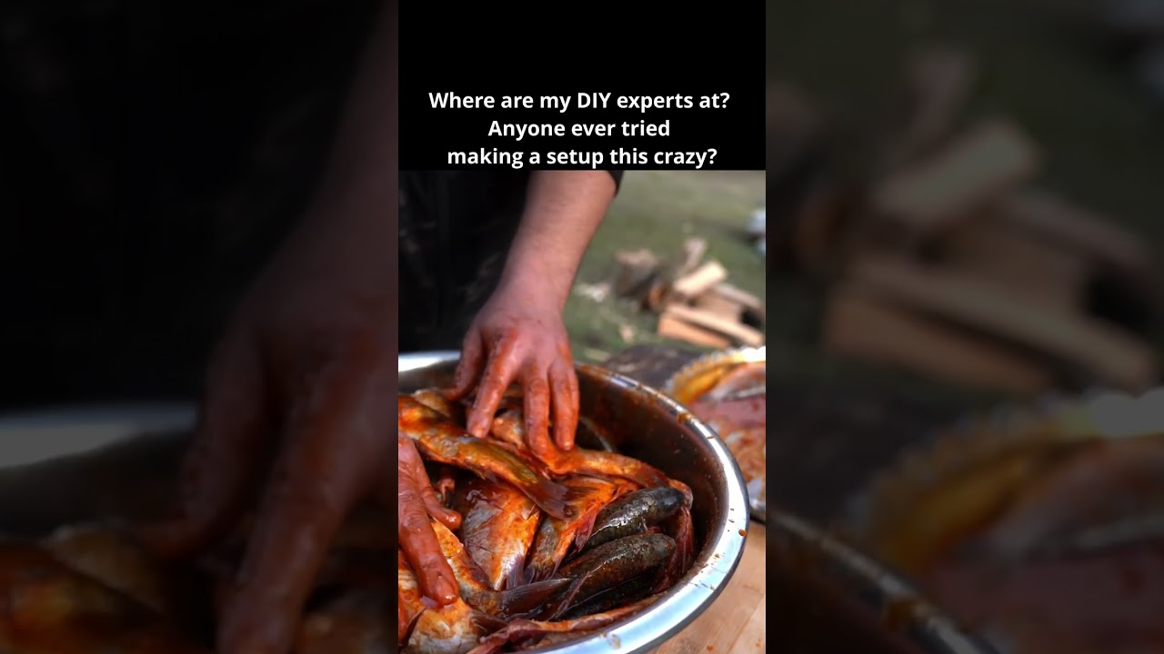 Fire-Roasted Skewered Fish: A Spectacular Outdoor Cooking Experience