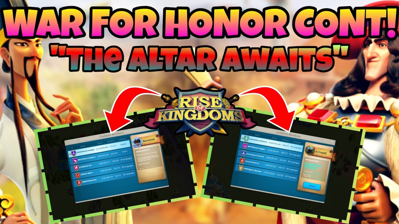ROK: War for Honor Cont. &ndash; Altar of Darkness Fight | Rise of Kingdoms