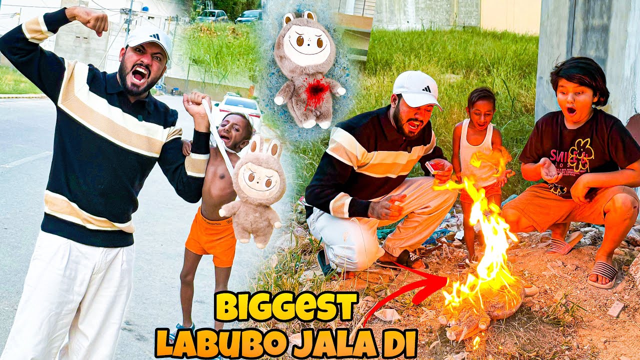 FINALLY BIGGEST LABUBO JALA DEYA 😳 || THE END OF LABUBO DOLL 😳 || 