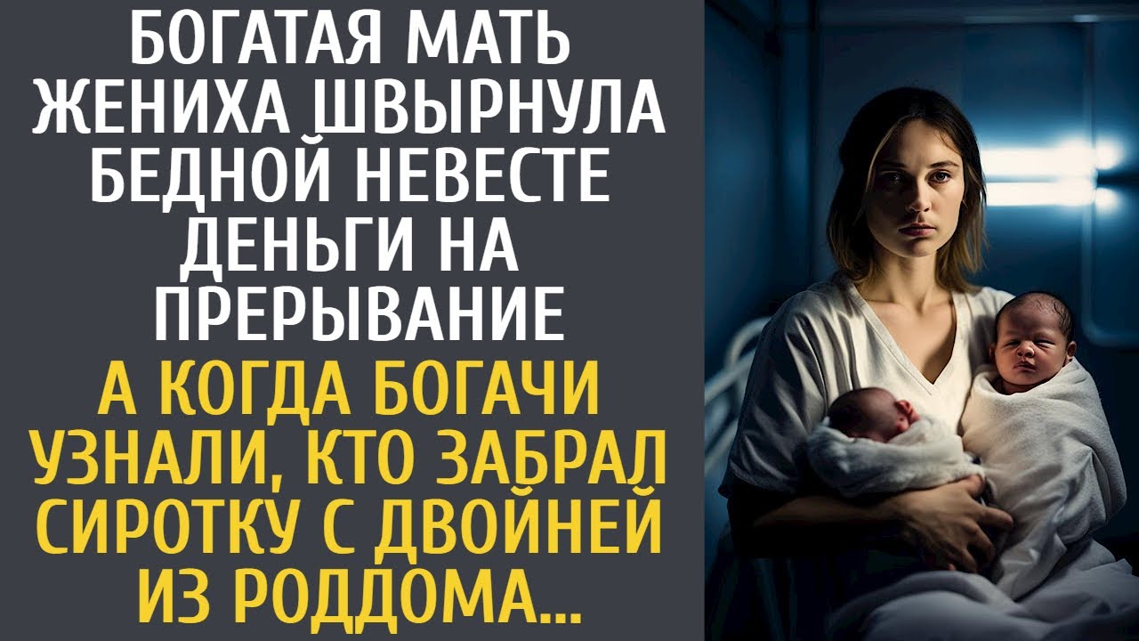 Богачка швырнула бедной невесте деньги на прерывание… А узнав кто забрал сироту с двойней из роддома