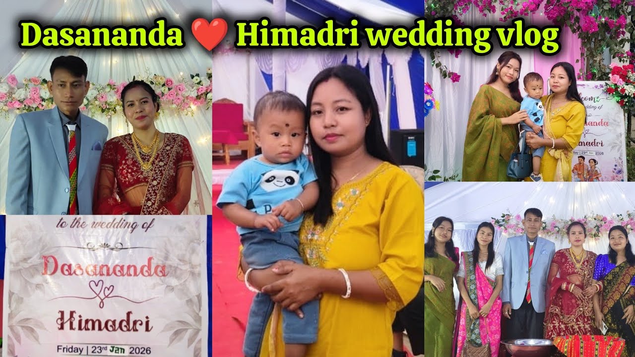 Himadri weds Dasananda wedding vlog #Ani baby 2nd time wedding attend 🫰