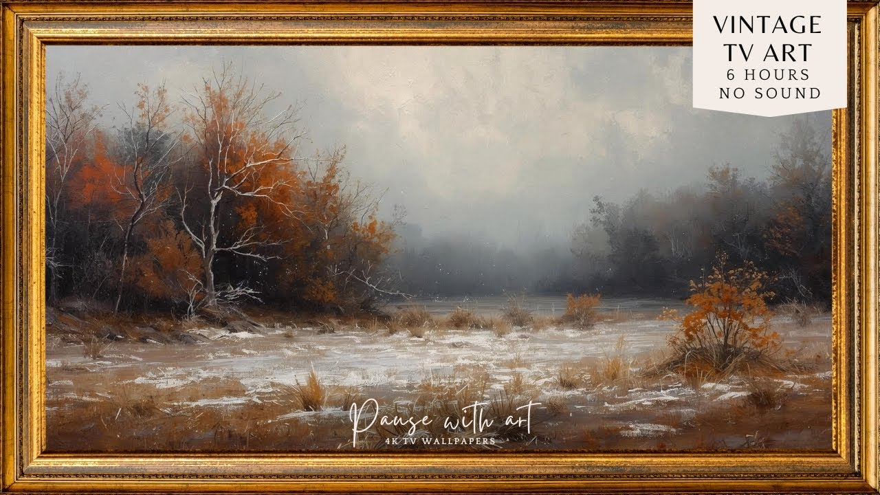 Winter Countryside Landscape Art | Frame TV Art Screensaver | TV Wallpaper
