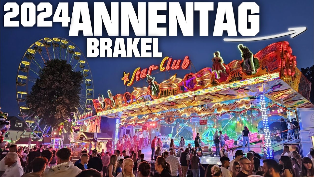 Annentag in Brakel 2024 ► Kirmes Fahrgeschäfte Mix │MGX
