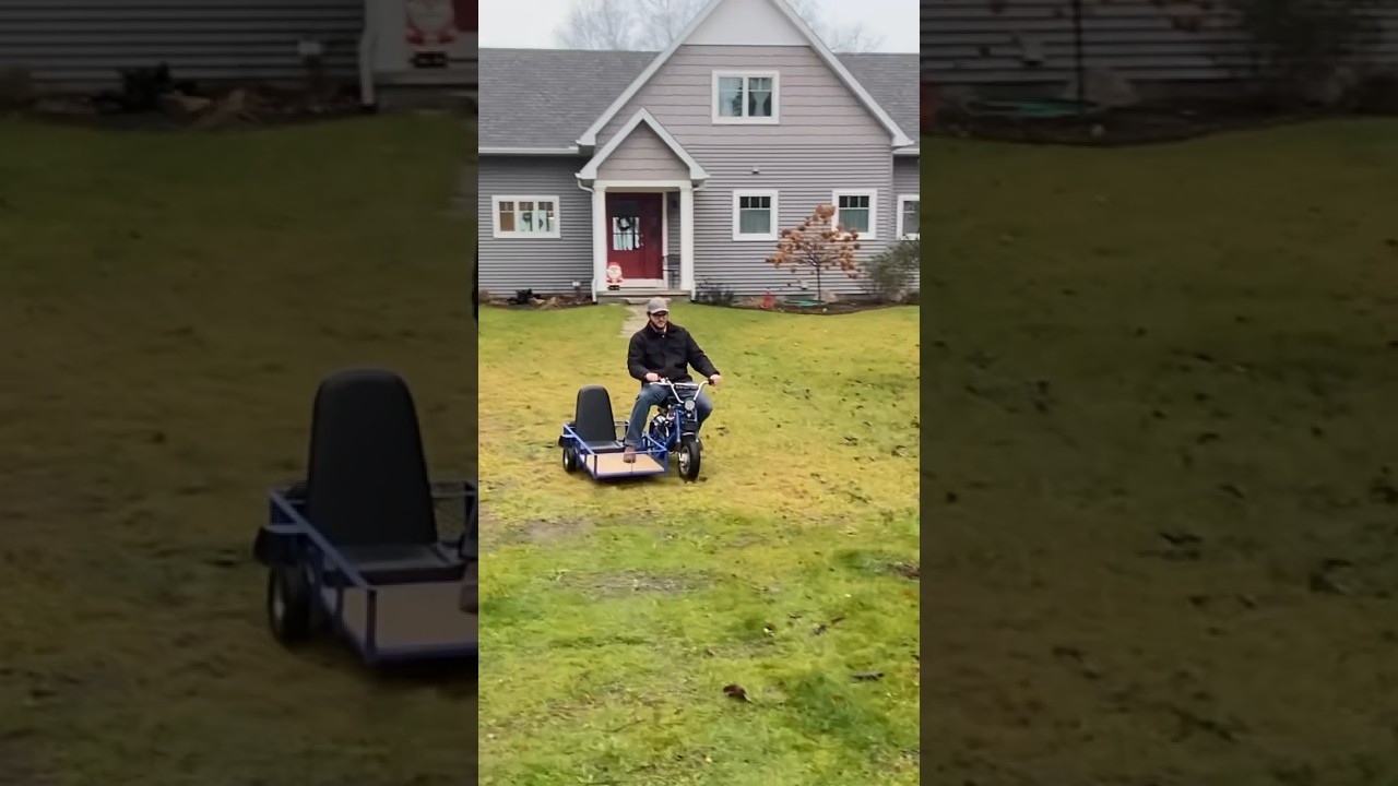 MINI BIKE SIDE CAR!! #diy #hbgarage #minibiker #honda #minibike