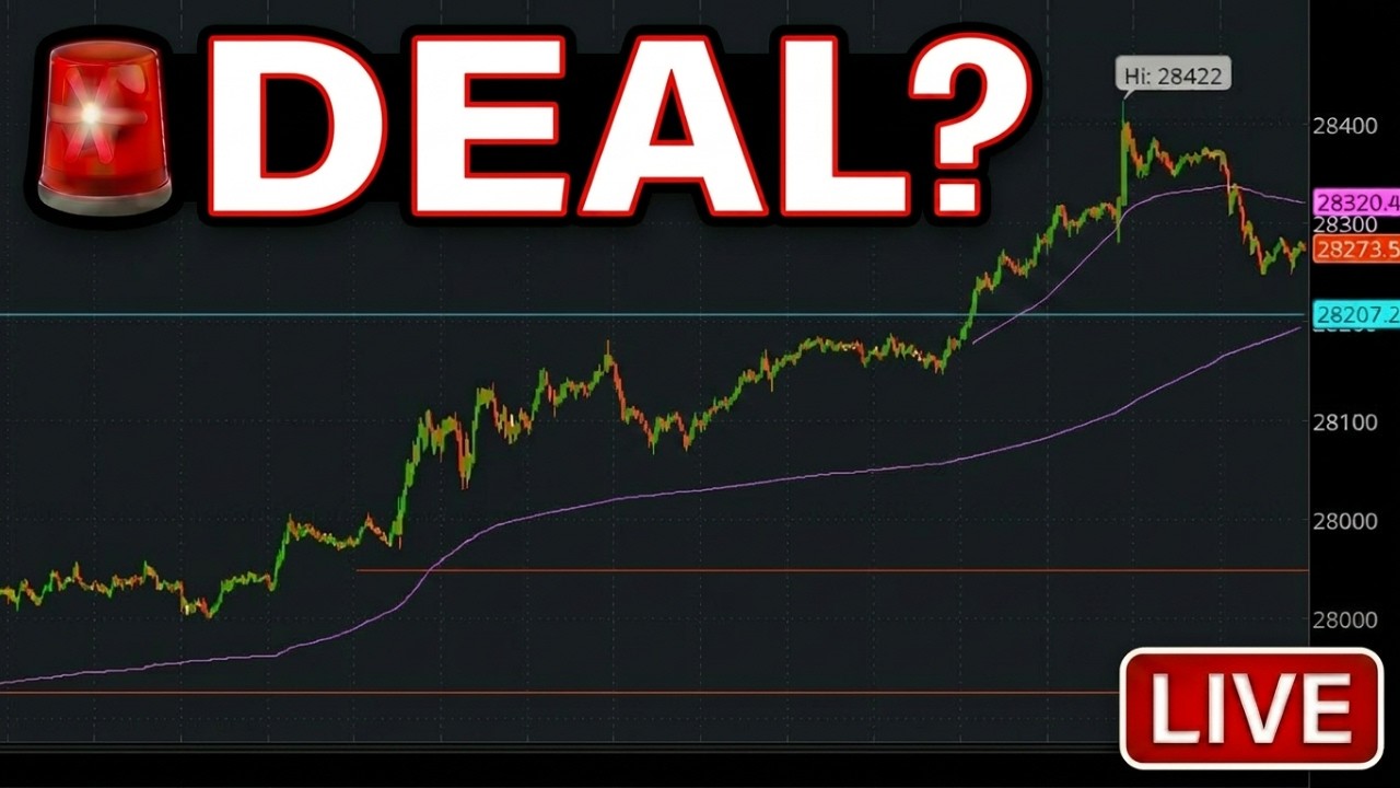 🚨 OIL CRASHES, IRAN DEAL CLOSE, AMD ROCKET! | LIVE TRADING!