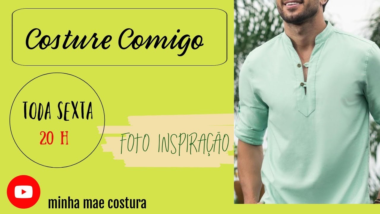 CAMISA COM ABERTURA FRONTAL E GOLA MILITAR