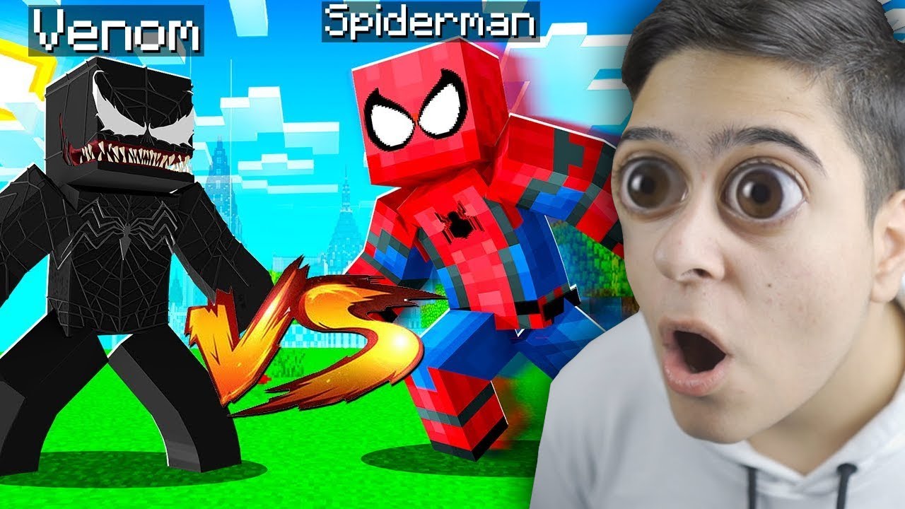 СПАЙДЪРМЕН СРЕЩУ ВЕНЪМ В МАЙНКРАФТ!! Minecraft Challenge w/@VoodooHeadsTV