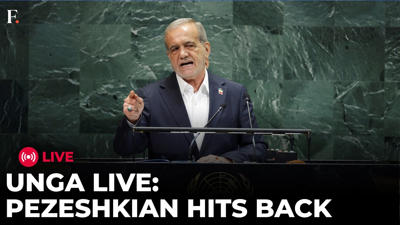 Iran President Pezeshkian UN Speech LIVE: Iran Responds to Trump&rsquo;s &lsquo;Annihilate&rsquo; Threat | N18G