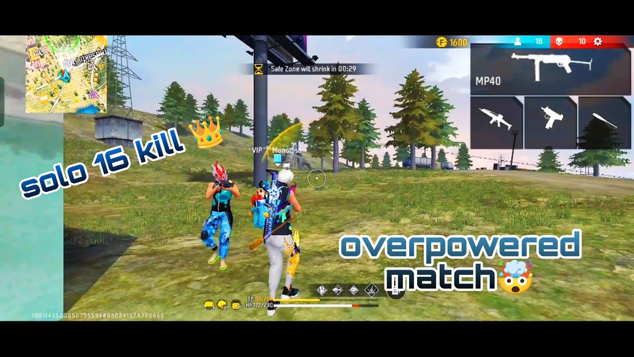 Solo 16 kill 👑 overpowered gameplay br rank 🤯#solo #viral #garenafreefire #gaming