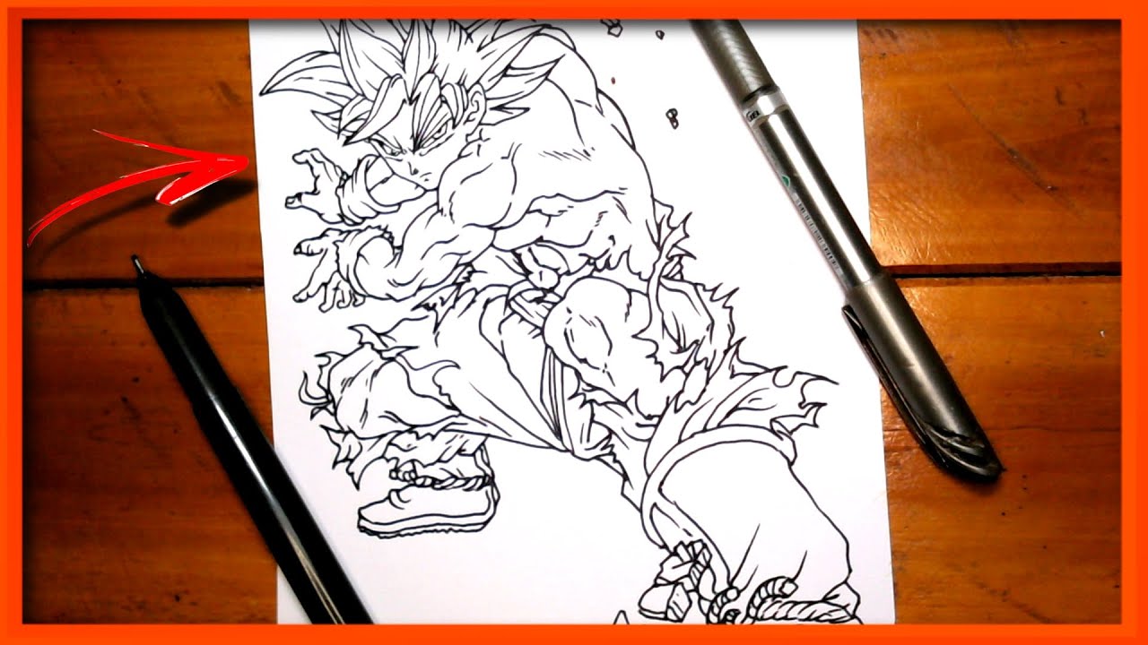 Como desenhar o Goku instinto Superior Passo a Passo | How to draw goku ultra instinct