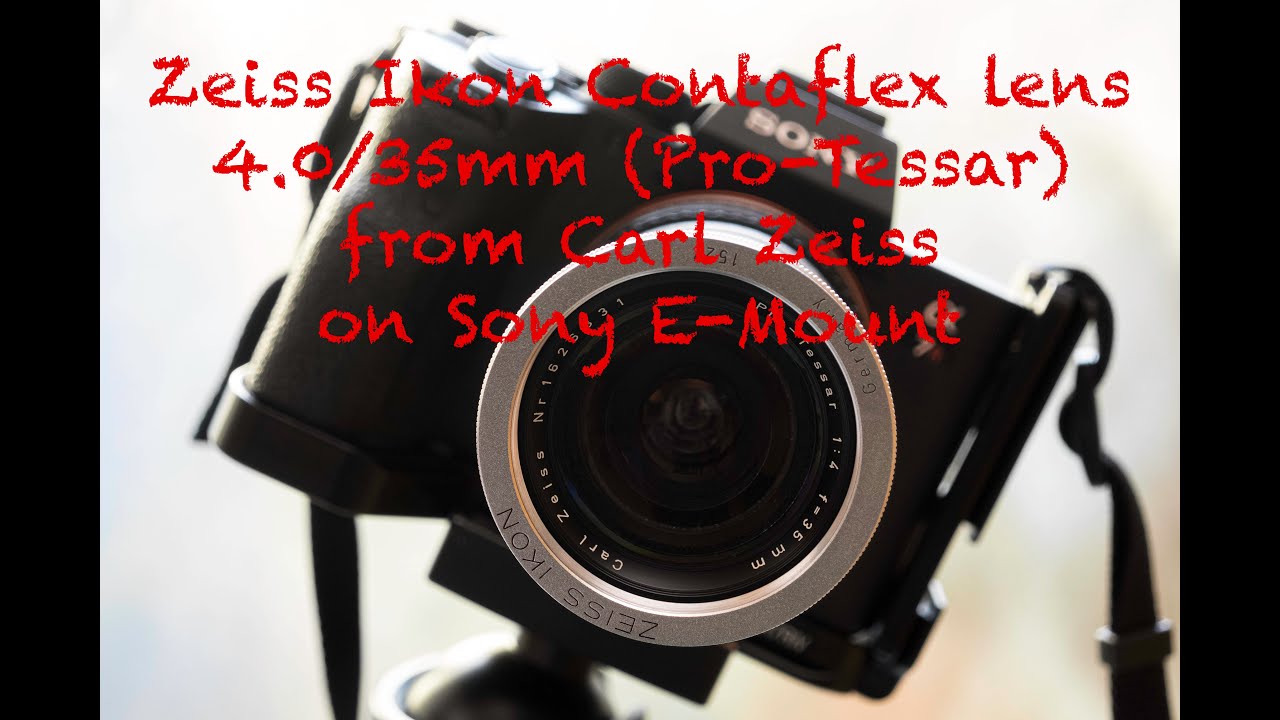 Zeiss Ikon Contaflex lens 4.0 35mm Pro Tessar from Carl Zeiss on Sony E-Mount - A7rIV