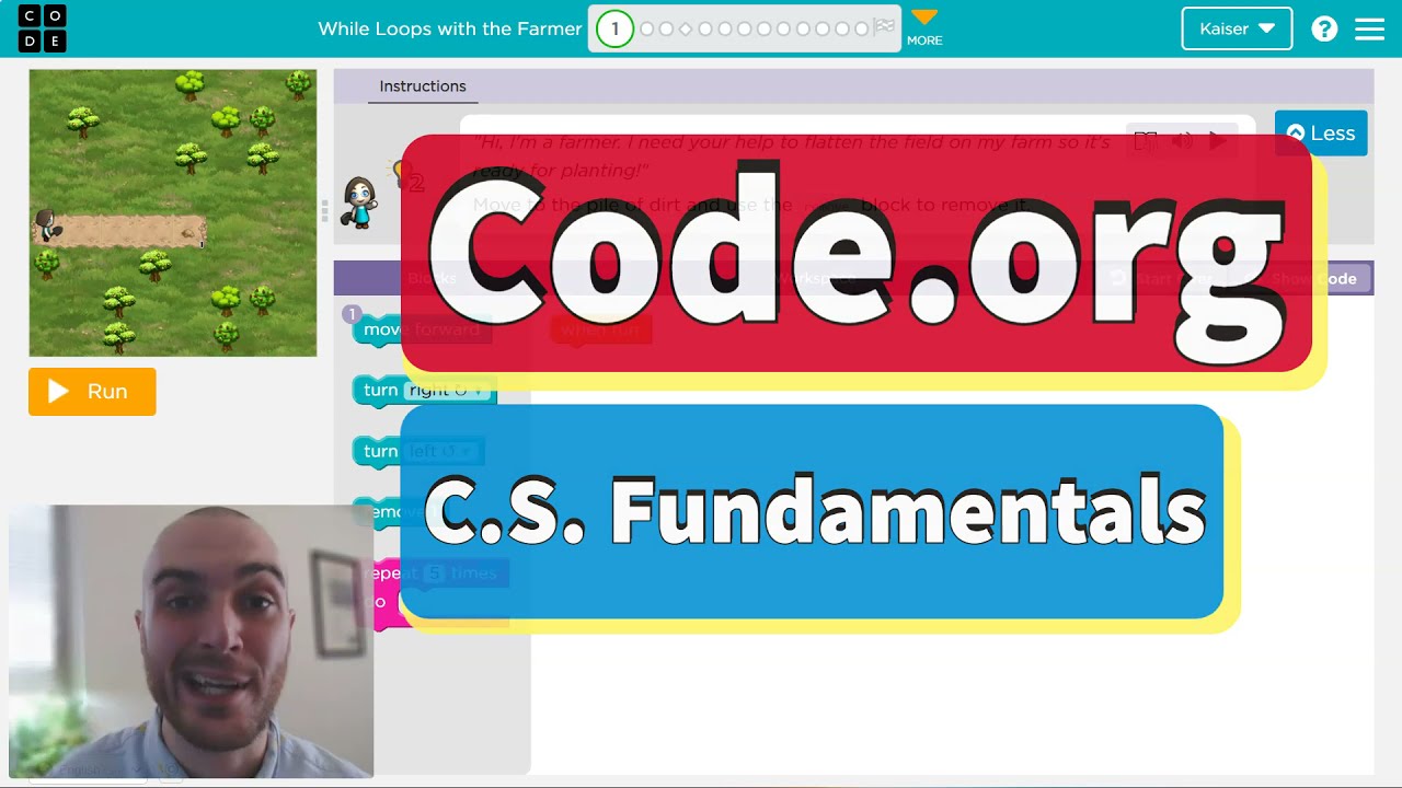 Курс Code.org D, Урок 15. Циклы While в Farmer | Ответы с объяснениями | Урок 16 экспресс-курса