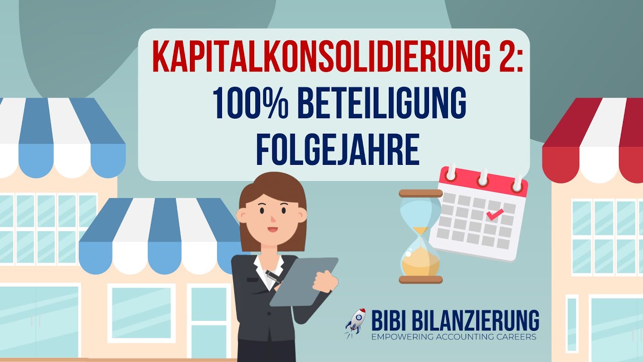 Kapitalkonsolidierung Part 2: 100% Beteiligung – Folgekonsolidierung