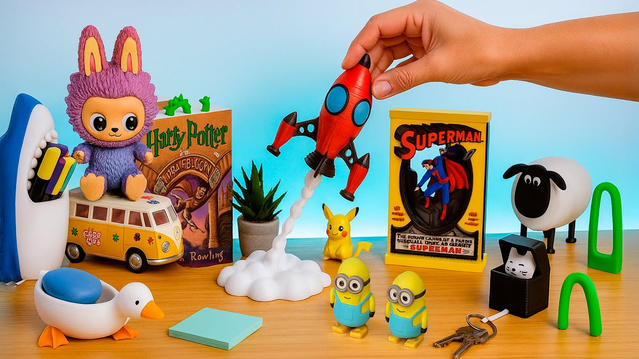 10 Modelos 3D Incríveis Grátis que Vão Surpreender Você - Labubu, Super-Heróis e Muito Mais!