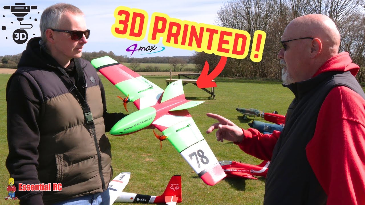 WILL IT FLY ? FAST 3D printed WING | Stunt Double Interceptor v2 with 4-Max power system