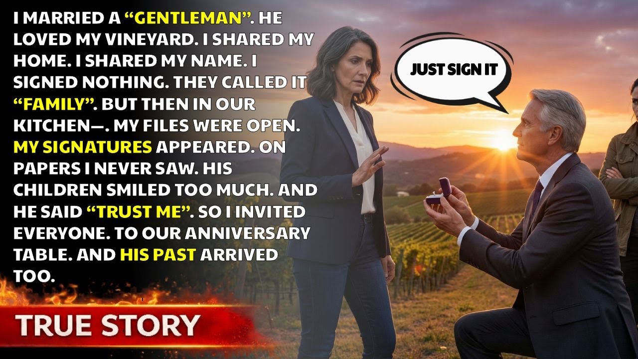 I Let My New Husband Claim My Vineyard as “Ours”. So I Invited His Secrets to Our Anniversary Dinner
